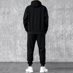 <b>Cheap</b> Custom Printed Breathable Autumn Fleece Full Length Sweatsuit Jogger Sportswear Cotton Tracksuit Men - Product Image 3