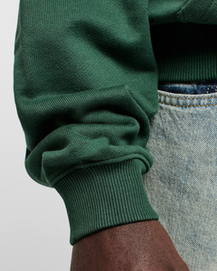 Sudaderas con Capucha Verdes Extra Grandes con Logotipo Personalizado, 500 GSM, Felpa de Algodón, Hombros Caídos, Corte Holgado, Sudadera Urbana para Hombre, Suministro al por Mayor - Product Image 6