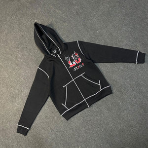Sudadera con Capucha para Hombre de Invierno, 100% Algodón de Alta Calidad, Gruesa, con Logotipo Personalizado OEM, Estilo Urbano, Forro Polar Ecológico, Resistente al Viento - Product Image 1