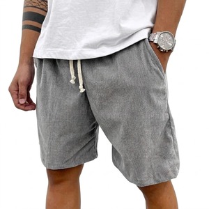 Short cargo pour homme, respirant, confortable, avec cordon de serrage, décontracté, pour voyage, plage, gym, sport, avec poches, vêtements de mode pour homme - Product Image 2