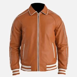 Chaqueta de Cuero Alpha Phi Personalizable para Hombre 2026 |   Chaqueta Bordada de la Fraternidad Alpha | Chaqueta Bordada de Fraternidad, Chaqueta Bomber - Product Image 1