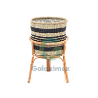 Pot de fleurs en rotin tressé haut de gamme, best-seller, artisanat Galaxy, décoration intérieure et jardin, style classique