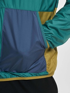 2025 superventas personalizado con capucha 100% poliéster ligero chaquetas cortavientos Casual moda Color bloque chaqueta cortavientos - Product Image 4