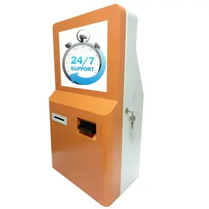 Self service touch screen payment kiosk Coin-operated cash/bill acceptor wall mounted payment kiosk