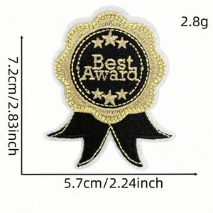 Écusson brodé personnalisé avec logo, directement de l'usine, thermocollant pour vêtements, chapeaux, vestes, jeans, uniformes - Product Image 3