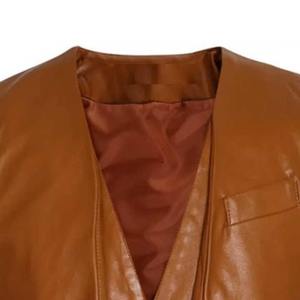 Gilet de moto en cuir sur mesure, grande taille, coupe-vent, gilet de sécurité pour la course, pour les pilotes professionnels, hommes, 2026, fabriqué au Pakistan - Product Image 4