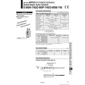 SMC Pneumatics Auto Switch D-M9B-746 - Product Image 2