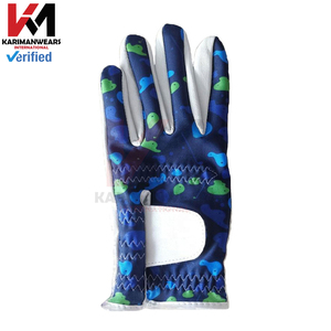 Gants de golf en cuir synthétique toutes saisons, logo personnalisé, OEM, haute adhérence, respirants, équipement d'entraînement de golf, vente en gros, usine - Product Image 3