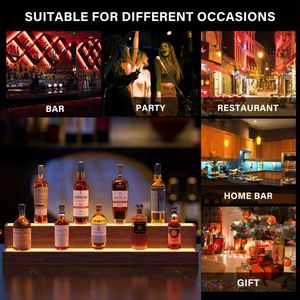 37-Inch LED <b>Lighted</b> Liquor Bottle Display Shelf DIY Illuminated <b>Wall</b> & Bar Display with <b>Remote</b> <b>Control</b> 2 App Features - Product Image 4