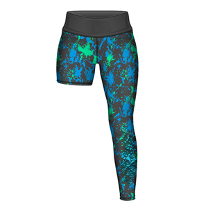 Leggings de entrenamiento de una pierna para mujer, mallas de sublimación de una pierna para baloncesto, pantalones largos deportivos de una pierna - Product Image 2