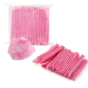 Disposable Bouffant Caps Non-woven 21" <b>Head</b> <b>Covers</b> Bonnet Hair Net Hats for Food Service Beauty Salon Cooking Nurses Caps - Product Image 3