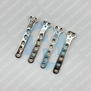 RAICES ENTERPRISES Placa de Bloqueo Ortopédica de 2.4mm, 2x5 Orificios, Acero Inoxidable, Certificación CE Clase II, Certificación ISO 13485, Veterinaria - Product Image 2
