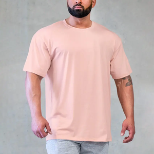 Camisetas de Hombre al por Mayor de Alta Calidad, con Logotipo Personalizado, Unisex, de Algodón Grueso, Tejido de Punto, Lisas, Tallas Grandes - Product Image 1