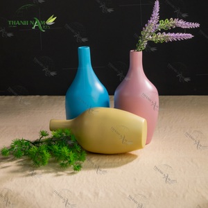 Meilleure vente Vase à fleurs en bambou Design élégant et durable Vases en bois de qualité supérieure du Vietnam - Product Image 1