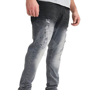 กางเกงยีนส์ทรงคาร์โก้แบบหลายกระเป๋า สไตล์ยูบีร์นแฟชั่น ล้างสีแบบแอซิดวอช - Product Image 3