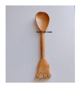 Hot Selling Eco-Friendly Natural Wood <b>Salad</b> Server Set Resin Handle Dishwasher Safe for American Style <b>Salad</b> <b>Tools</b> Supermarkets - Product Image 2