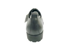 Zapatos Oxford de Cuero Negro para Hombre, con Punta Redonda, Sin Cordones, Suela de Goma Acolchada, para Oficina, Carrera Profesional y Vestir - Product Image 5