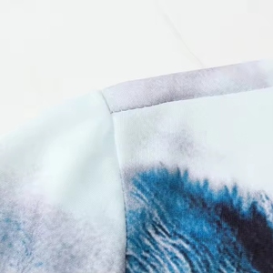 <b>Men's</b> Wolf Print Short Sleeve T-Shirt Regular Fit O-Neck Casual Digital Printing Breathable Quick Dry Polyester Knitted Shirt - Product Image 5
