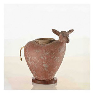 <b>Ceramic</b> Animal Shape Deer Head Design Candle Stand - Product Image 4