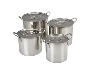 High Grade Stainless Steel Stock Pot Cooking Pot With Ladle and <b>Cover</b> - Product Image 2