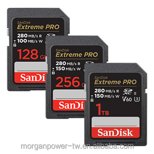 Sandisk 128G cực PRO SD thẻ nhớ sdxc-c10, U3, V60, UHS-II, 6k và 4K uhd1 SDSDXEP-128G-GN4IN - Product Image 1