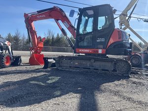 Offre Spéciale : Mini-Excavatrice KX080-5 Robuste, Hydraulique, sur Chenilles, Faible Kilométrage, Équipement de Terrassement, 5 Tonnes, Godet de 1,7 m - Product Image 3