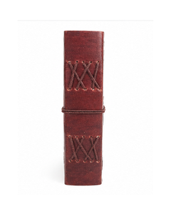 Qualité supérieure B5 taille Antique marron cuir Journal fait à la main en relief homme conception sangle fermeture pour journal écriture journalisation - Product Image 4