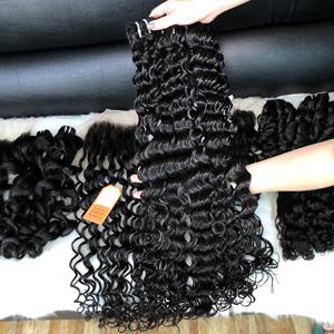 Fábrica suelta profunda ondulada HD transparente encaje peruano frente Peluca de encaje completo negro mujeres extensiones de cabello virgen - Product Image 3