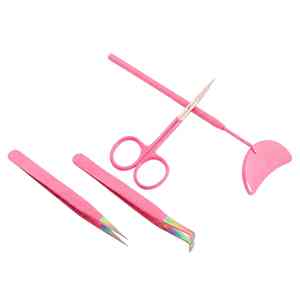 Ensemble de pinces à épiler en acier inoxydable de précision, durables, 10 mm, pointe lisse pour l'application sur les sourcils - Product Image 4
