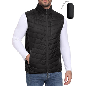 Puffer Vest <b>for</b> Men Warm Winter Wear Casual <b>Quilted</b> Waistcoat Lightweight Outer Street Style Padded Puffer Vests Gilets - Product Image 3