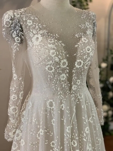 Beautiful Light Luxury Wedding <b>Dress</b> Elegant Gentle Slim Figure Display Bridal Wedding <b>Dress</b> by Handmade - Product Image 3