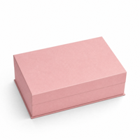 Scatola Regalo Rigida Rosa Personalizzata per Tè Matcha con Inserto in Velluto, Due Barattoli, Set con Frusta e Cucchiaio in Bambù