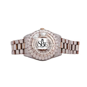 นาฬิกาข้อมือโครโนกราฟ รุ่น Refined Elite Quartz Diamond Square สายสแตนเลสสตีลขนาด 21 มม. กลไก ETA  หน้าปัดสี D  คริสตัลแซฟไฟร์ VVS1 - Product Image 4