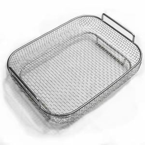 High Quality Manual Stainless Steel Side Perforated Wire Base <b>Mesh</b> <b>Baskets</b> Sterilization Tray Lid Surgical Instrument Set - Product Image 3
