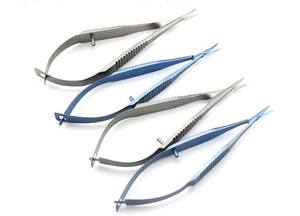 Porte-aiguille en acier inoxydable chirurgical, manuel, certifié CE, classe I, instrument de chirurgie générale, couleur bleue - Product Image 3