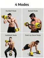 Haltères commerciaux transformables en kettlebells, haltères réglables 20 kg, 3 lbs, 4 lbs, 15 lbs, moules à haltères en ciment, haltères personnalisés