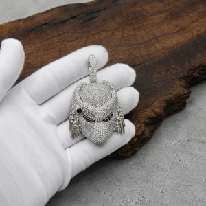 Colgante Personalizado de Hip Hop con Personaje de Ciencia Ficción, Totalmente Cubierto de Diamantes, Plata de Ley 925, Micro Pavé de Moissanita, Collar de Lujo para Hombre - Product Image 4