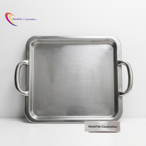 Stainless Steel 304 Food Grade Gold Plated Rectangular Serving <b>Tray</b> <b>Large</b> Decorative Metal Platter Wedding Tableware Gift <b>Trays</b> - Product Image 4