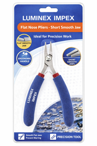 Short Smooth Jaw Flat Nose <b>Pliers</b> Precision Jewelry Making Forming Tool Professional Hand Tool Stainless Steel High Quality - Product Image 4