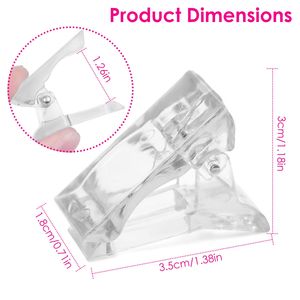 20 Pezzi Clip per Unghie in Poly Gel UV LED per Costruzione Rapida, Strumento Trasparente per Estensione delle Punte delle Dita Fai-da-Te - Product Image 2