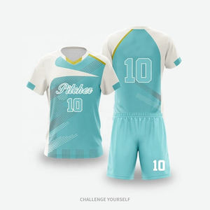 ชุดวอลเลย์บอลชายสั่งทำขายส่ง แบบทันสมัย สีดำขาว แขนสั้น พร้อมกางเกงขาสั้น หมายเลขสั่งทำได้ - Product Image 4