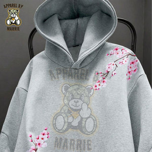 Sudadera con Capucha de Algodón Grueso de Alta Calidad para Hombre y Mujer, Marca Privada OEM, Sudadera con Capucha al por Mayor, Ropa Urbana - Product Image 3