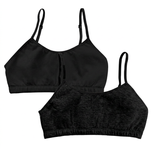 Sujetador Deportivo para Mujer, con Tirantes en el Cuello, Soporte Ligero, Transpirable, para Yoga, Color Gris Sólido - Product Image 2