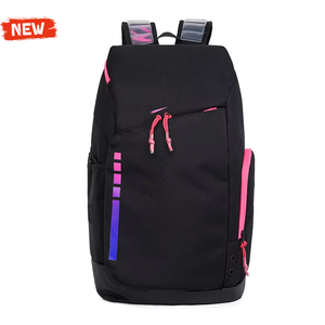 Mochila Táctica Negra con Detalles en Rosa y Morado, Impermeable, de Nailon, Unisex, para Deportes al Aire Libre, con Correa de Hombro, Capacidad de 36-56L - Product Image 1