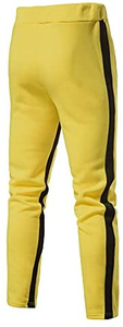 Chándal con Capucha Amarillo para Hombre, Manga Larga, Color Sólido, Transpirable, de Poliéster, Estilo Casual para Otoño, Corte Regular, con Bolsillos Laterales - Product Image 4