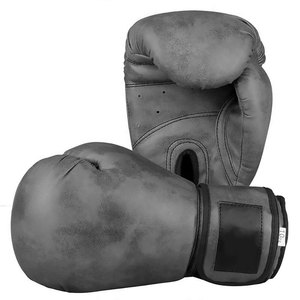 Gants de boxe en cuir bleu et jaune Econex Sports, antidérapants, à lacets, pour adultes, pour l'entraînement en salle de sport - Product Image 2