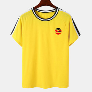 Camiseta de hombre con logo personalizado de nuevo estilo, 100% algodón, ligera, de corte holgado y tela suave, de Burhan Sports - Product Image 1
