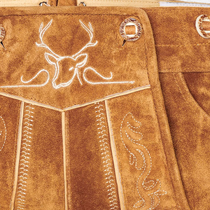 Pantalones Cortos Lederhosen Bordados para Hombre, Hechos a Mano, con Botones de Lana, Estilo Bávaro Informal, Cintura Alta, Transpirables, Estilo Trachten - Product Image 6