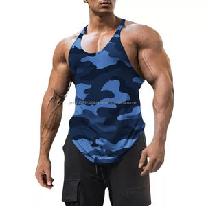 Débardeur de sport pour homme avec logo personnalisé du fabricant, débardeur de sport pour homme, chemise de compression, vêtements de sport, débardeurs - Product Image 3