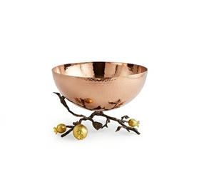 Cuenco de Metal Sostenible de Alta Demanda con Base de Ramas, Acabado Pulido, Diseño Moderno de Lujo, Hecho a Mano, Apto para Lavavajillas - Product Image 5